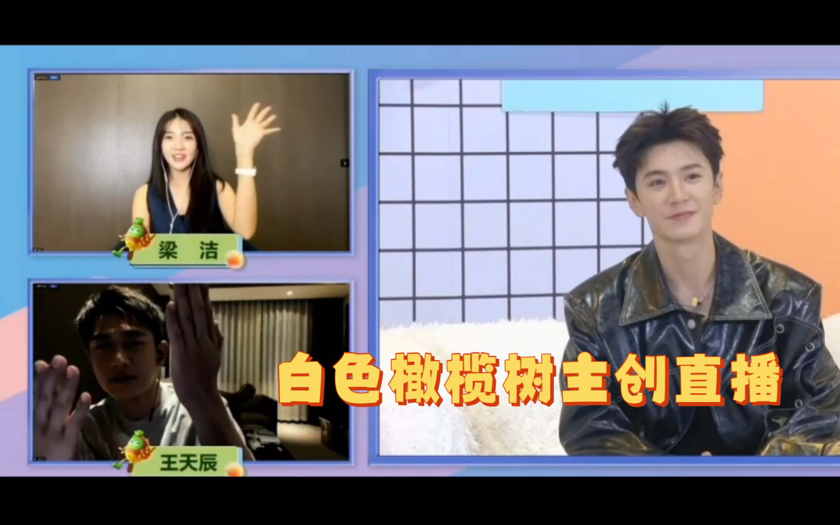 【白色橄榄树】梁洁 陈哲远 王天辰 主创直播宣传白色