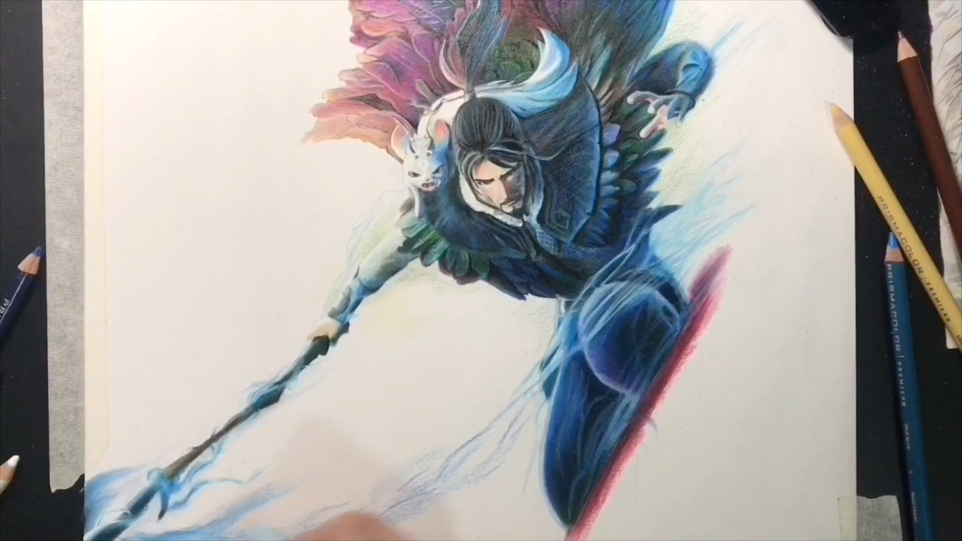 手绘姜子牙电影海报 拜早年!