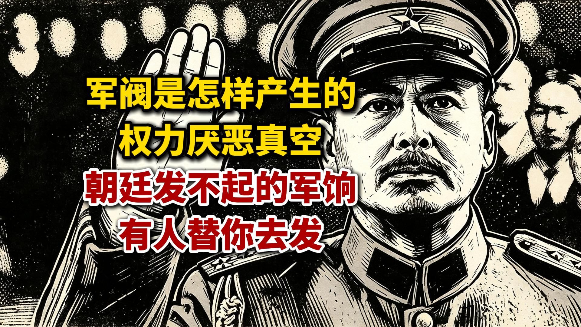 军阀是怎样产生的？权力厌恶真空，朝廷发不起的钱，有人能替你发