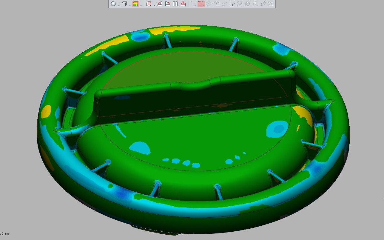 旋轉蓋子geomagic design x逆向建模