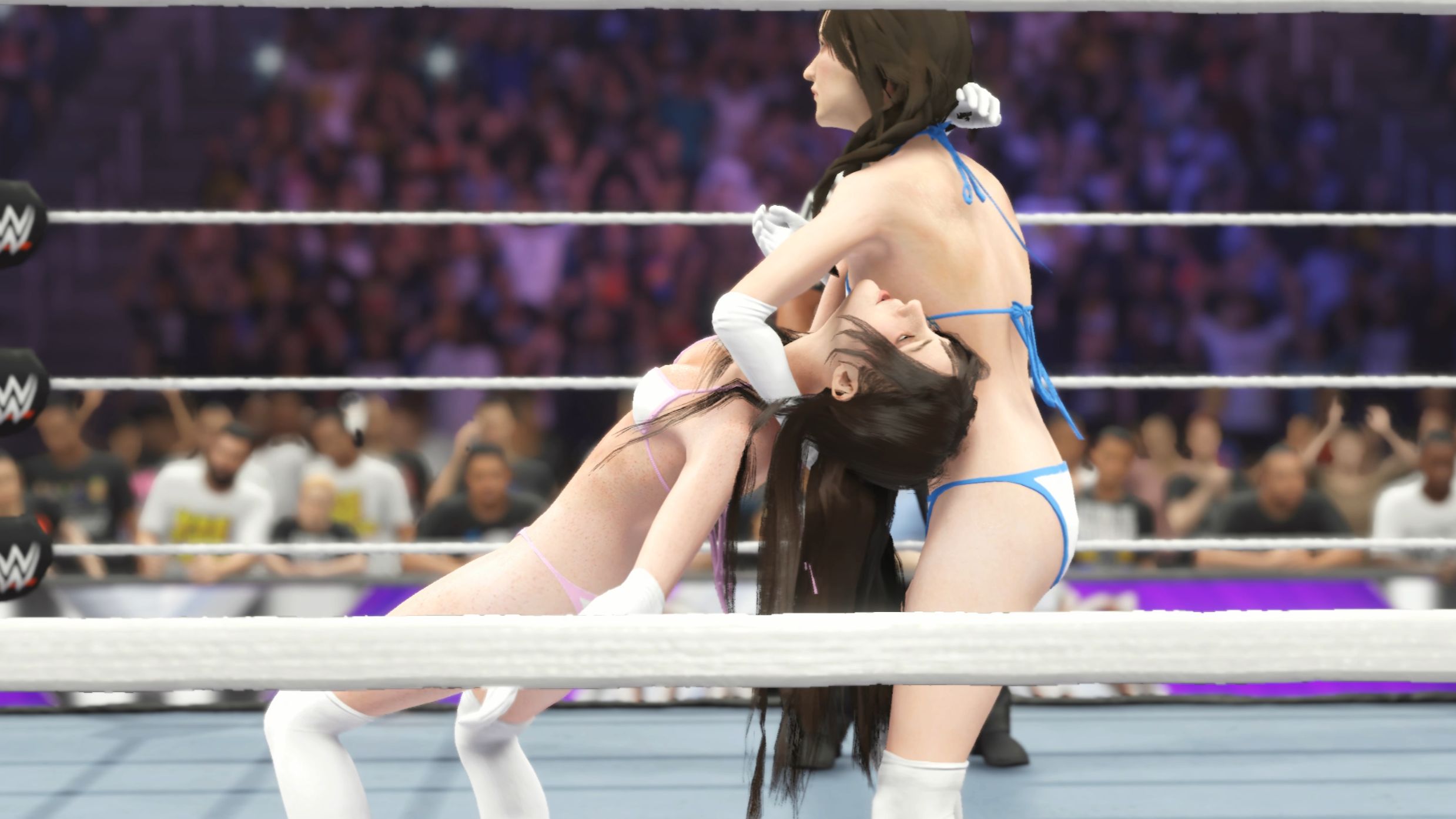 [图]【WWE2K24】米娜vs索菲娅 ! 六一迟到的女子摔角！！