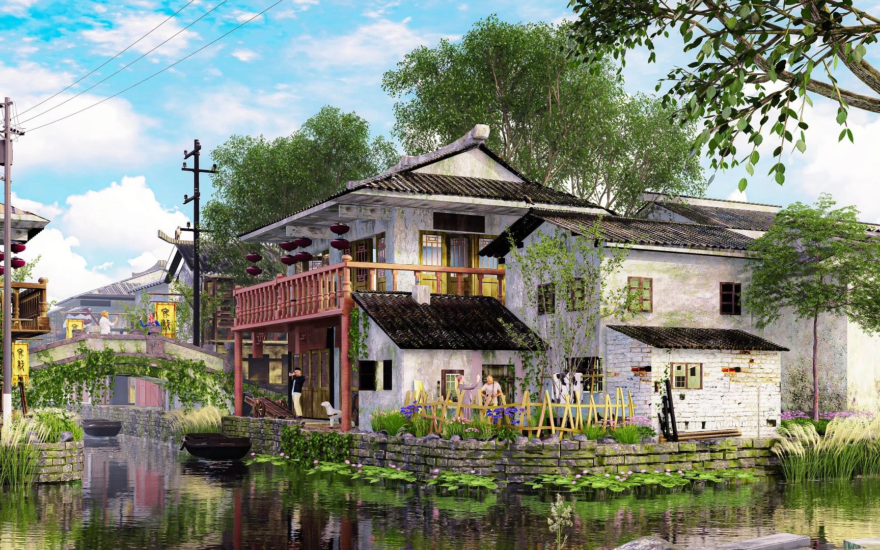 【lumion动画】古镇001(乌镇)