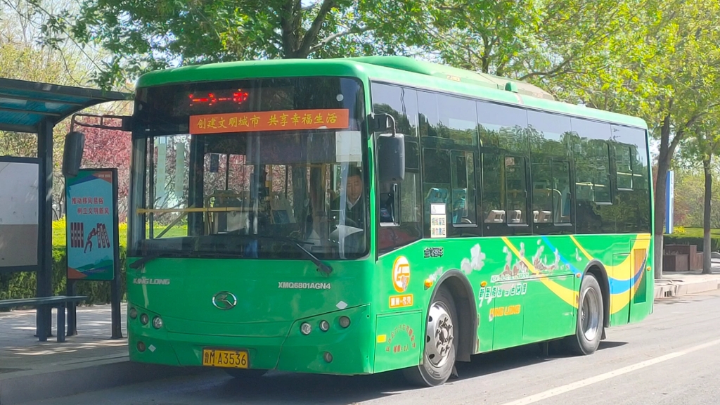 [跨越滨城和滨北]【滨州公交】2路 凤凰大厦→第一中学 全程前方展望