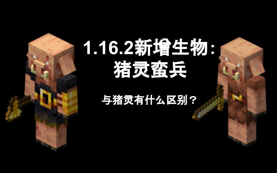 [图]【Minecraft || 我的世界】一分钟看懂1.16.2更新的猪灵蛮兵