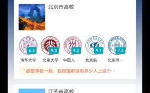 中国大学评分之北京高校评分合集