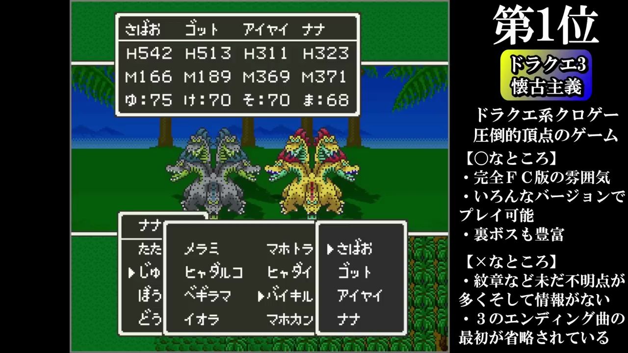 勇者斗恶龙 改版/同人版 游戏 top20