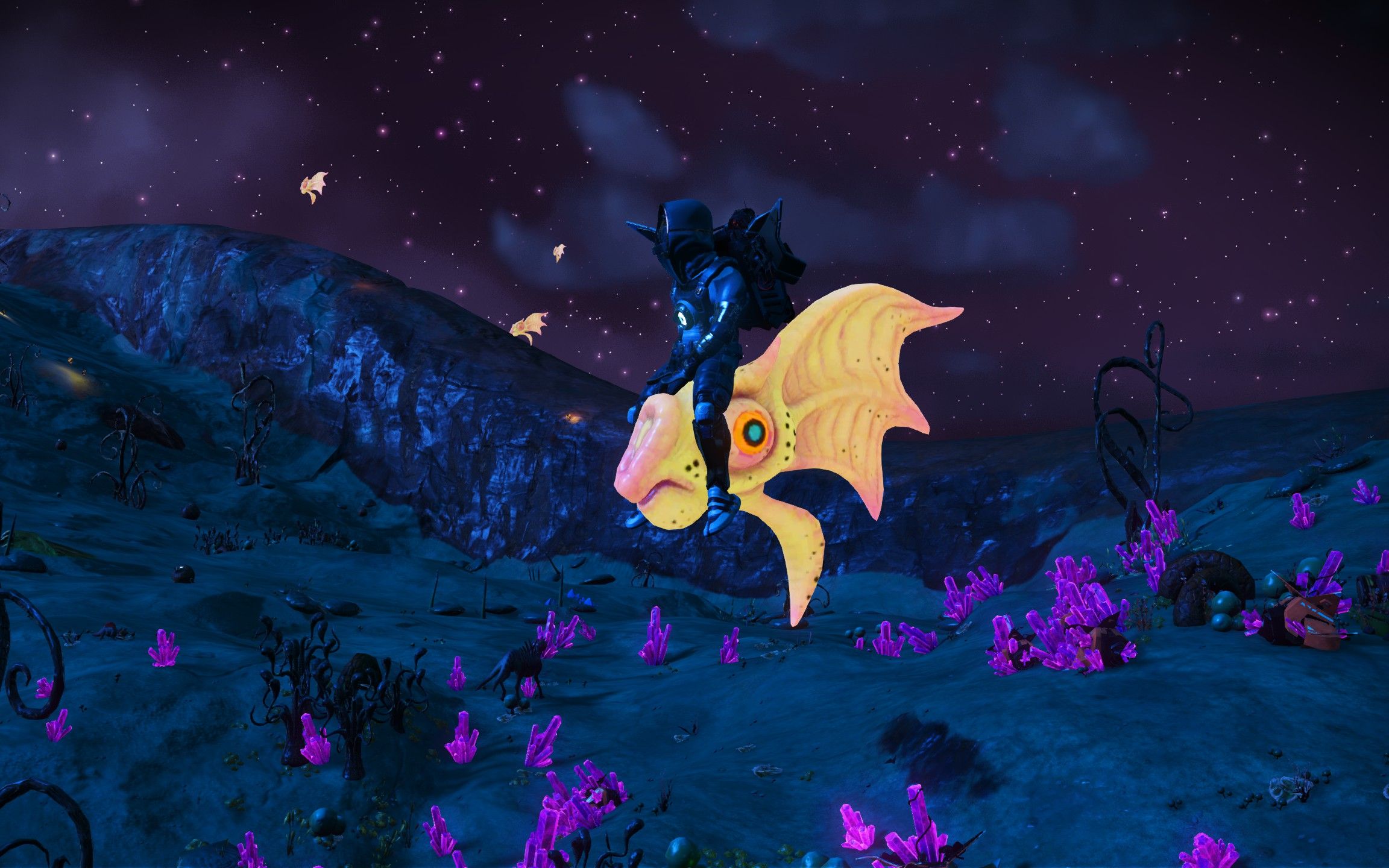 【无人深空】奇怪生物——角金鱼?