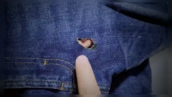 在家自己动手就可以完美无痕修复牛仔裤破洞的方法 无痕修复裤裆