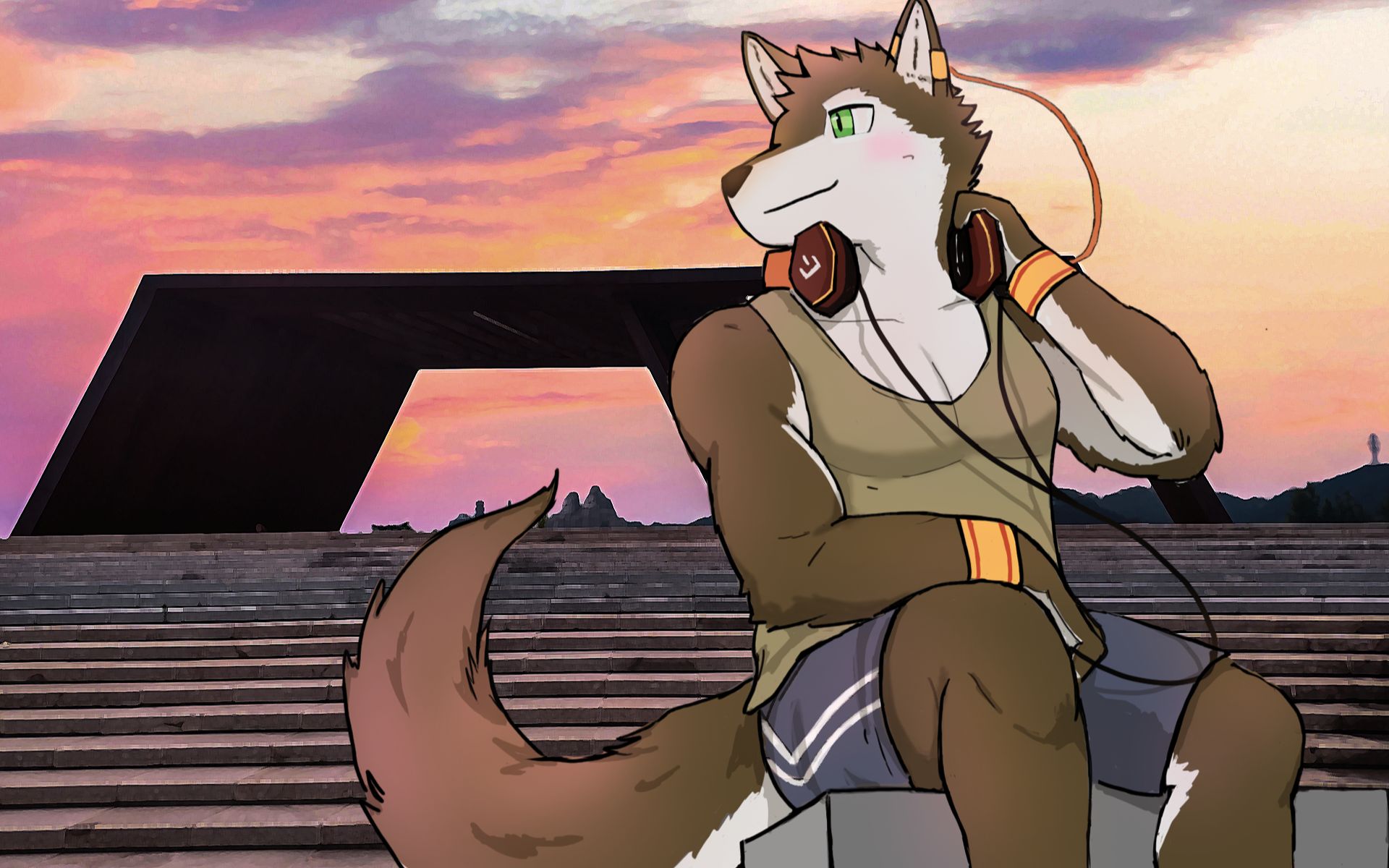 板绘临摹练习一个兽人狗子