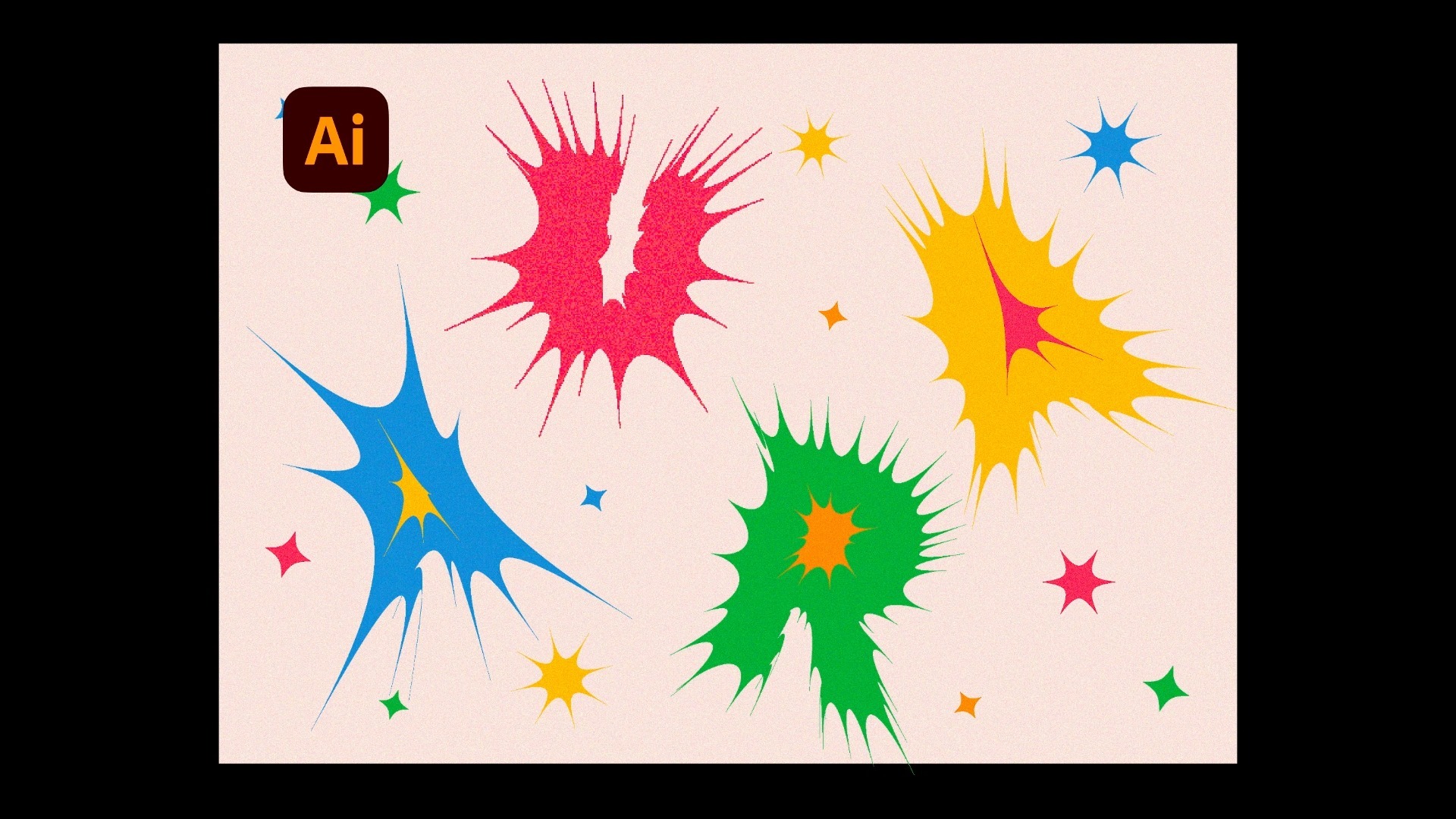 illustrator 收缩膨胀字效