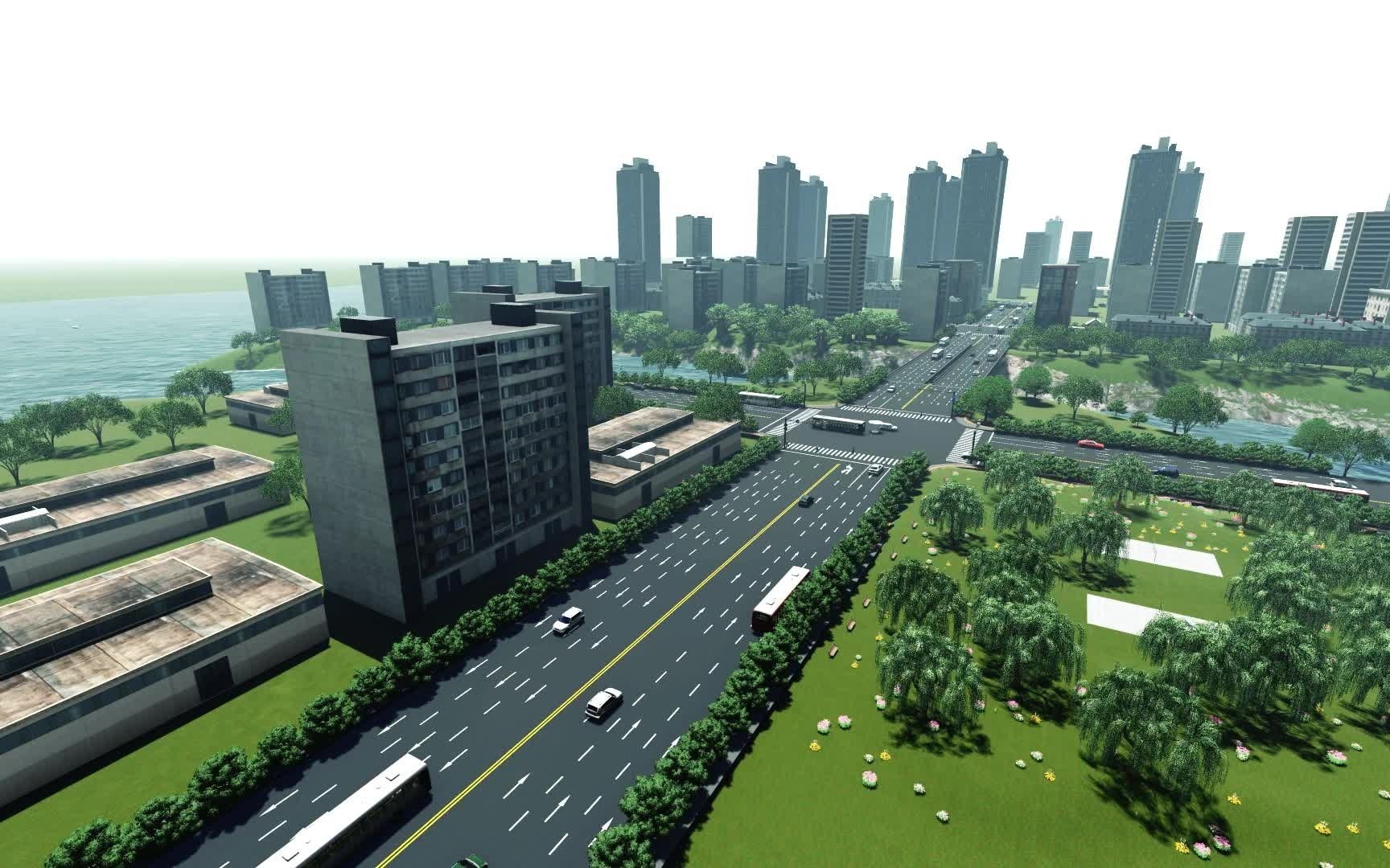 市政bim模型漫游模拟视频