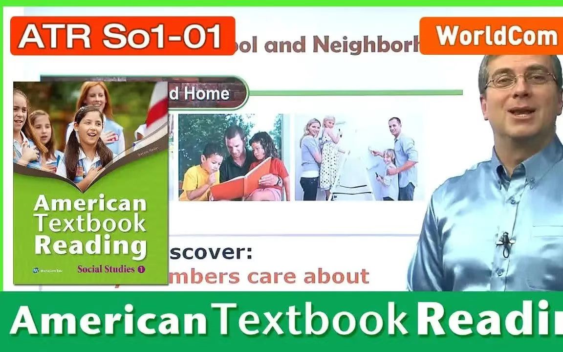 [图]【全网唯一字幕版】美国中小学社会科学《American Textbook Reading》Brian Stuar老师视频