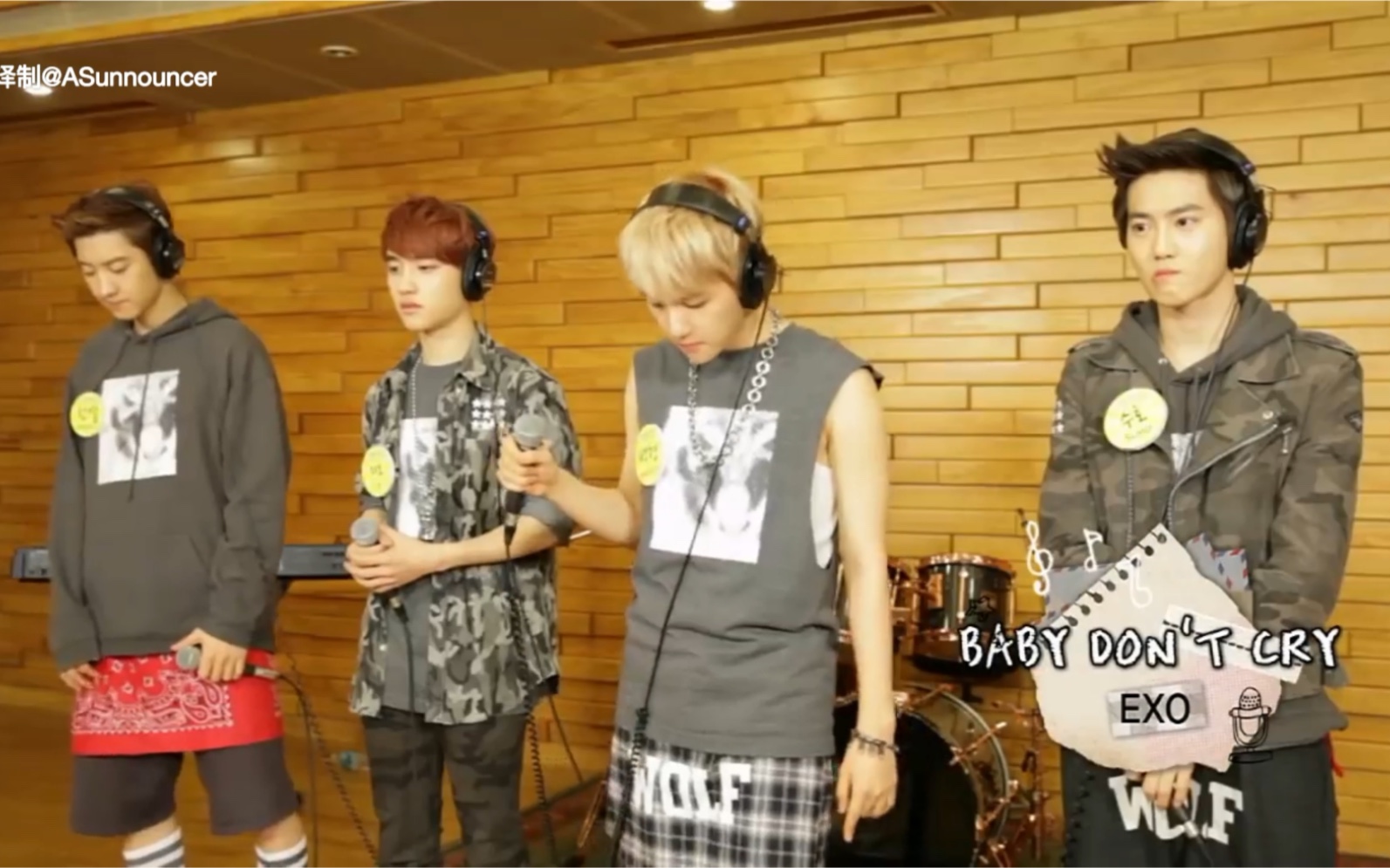 [图]【EXO/中字】130830 EXO-K Baby Don't Cry on Global Request Show