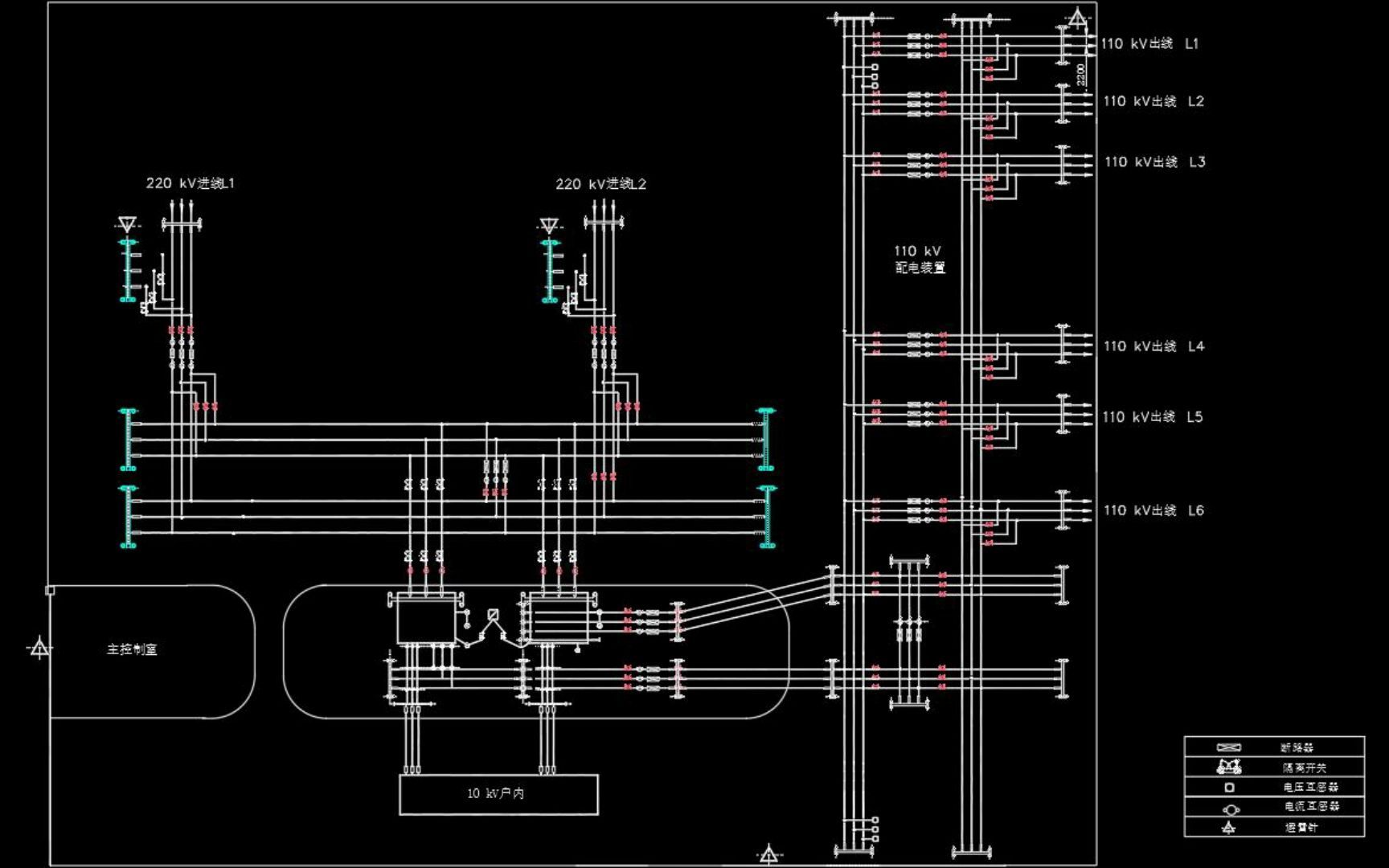[图]220kV降压变电站设计
