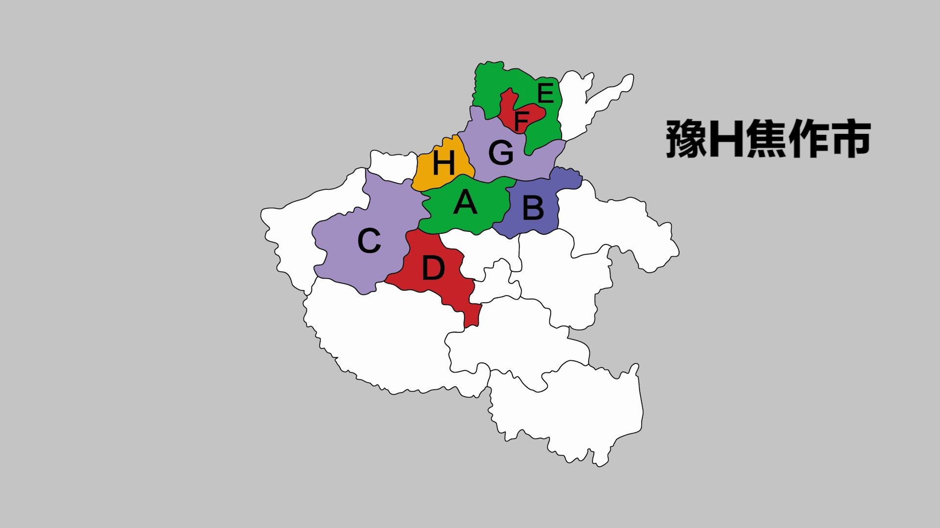 陕西车牌地图图片