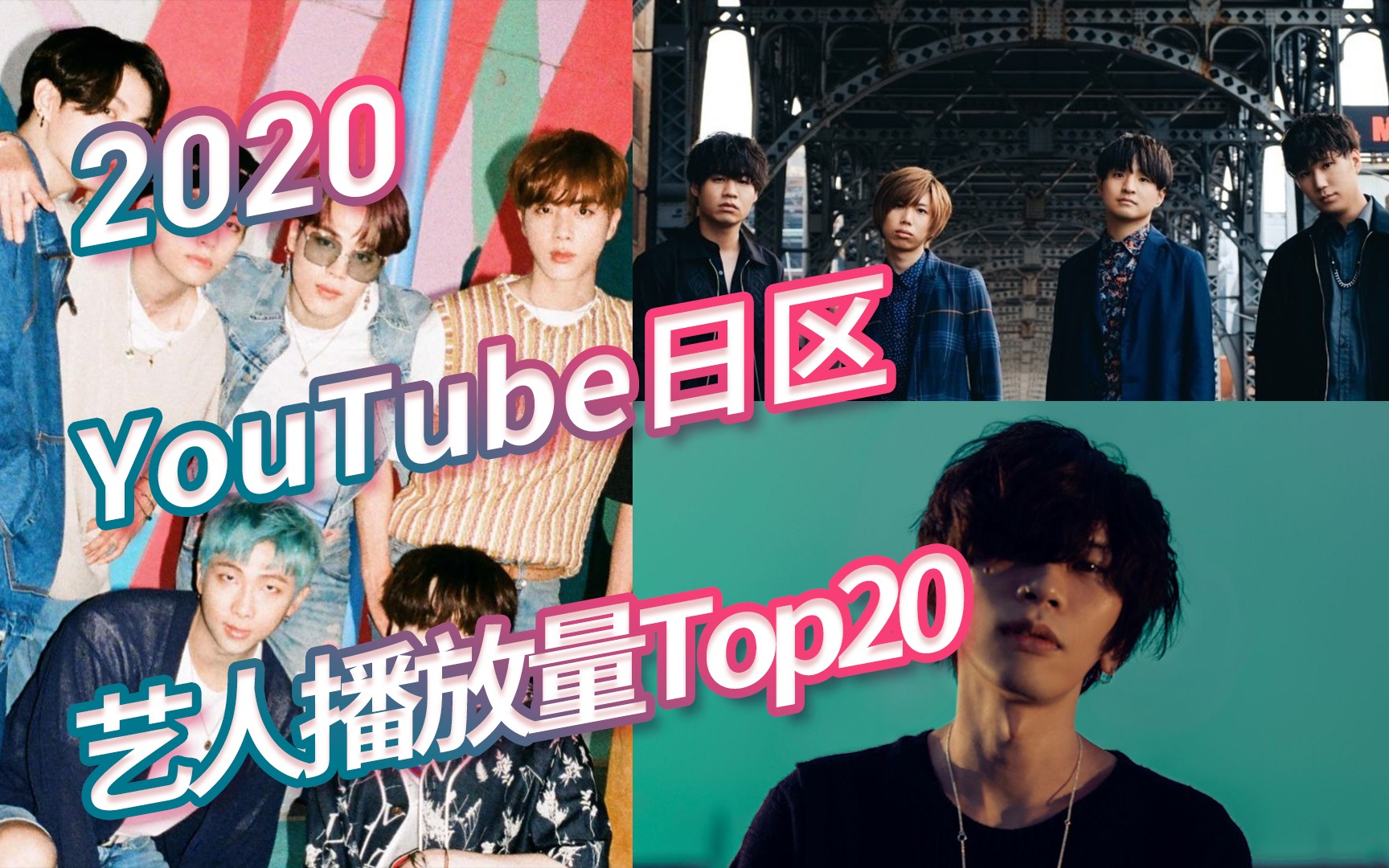 【年榜】2020年日本YouTube最火的艺人播放量Top20!哔哩哔哩bilibili