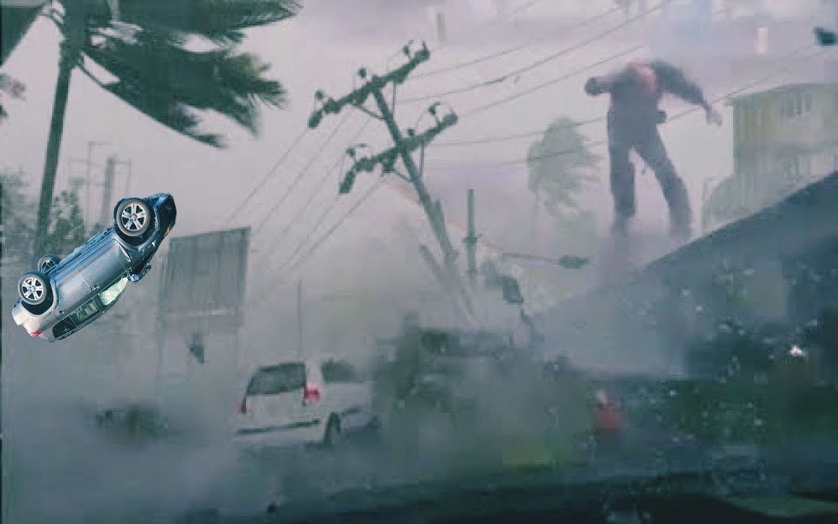 [图]盘点狂风暴雨的骇人瞬间，房屋汽车瞬间被吹走，简直太可怕了！