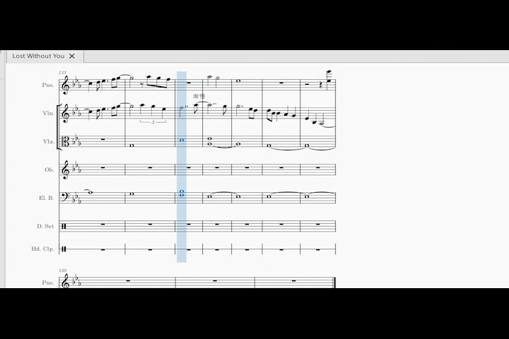 [图]【MuseScore】Lost Without You 黑乐谱