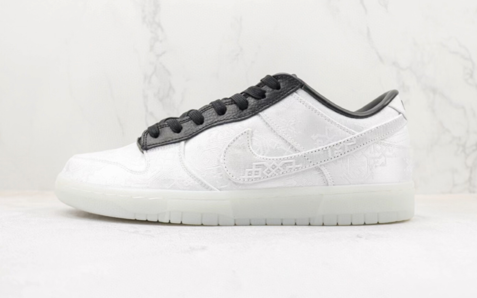 耐克三方联名 clot x fragment design x nike dunk low 藤原浩 撕裂