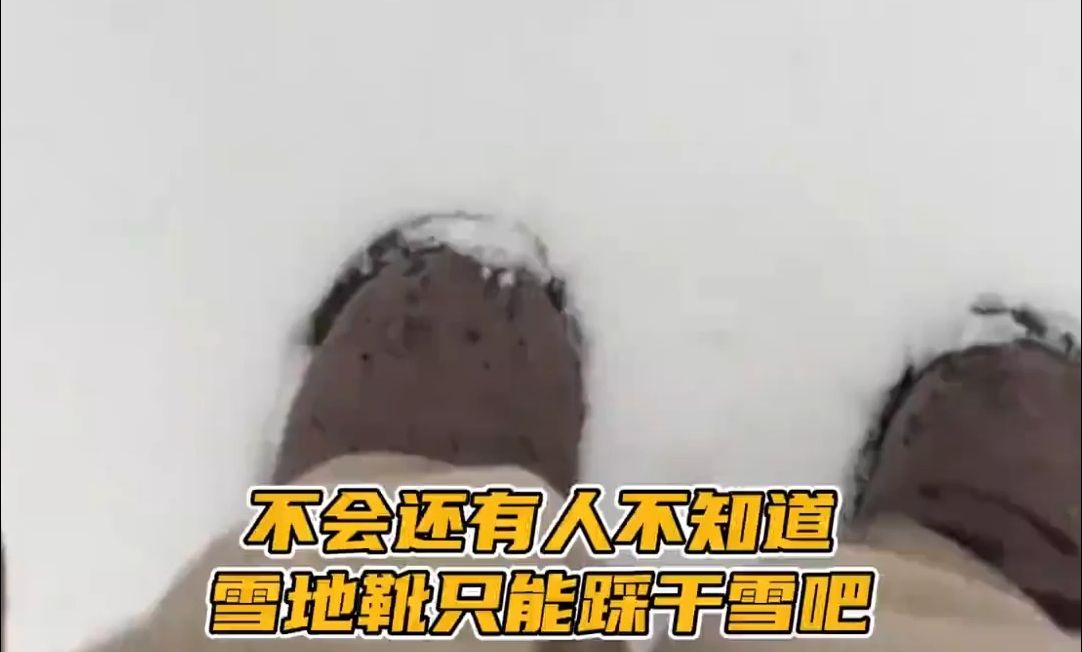 不会还有人不知道,雪地靴只能踩干雪吧!哔哩哔哩bilibili