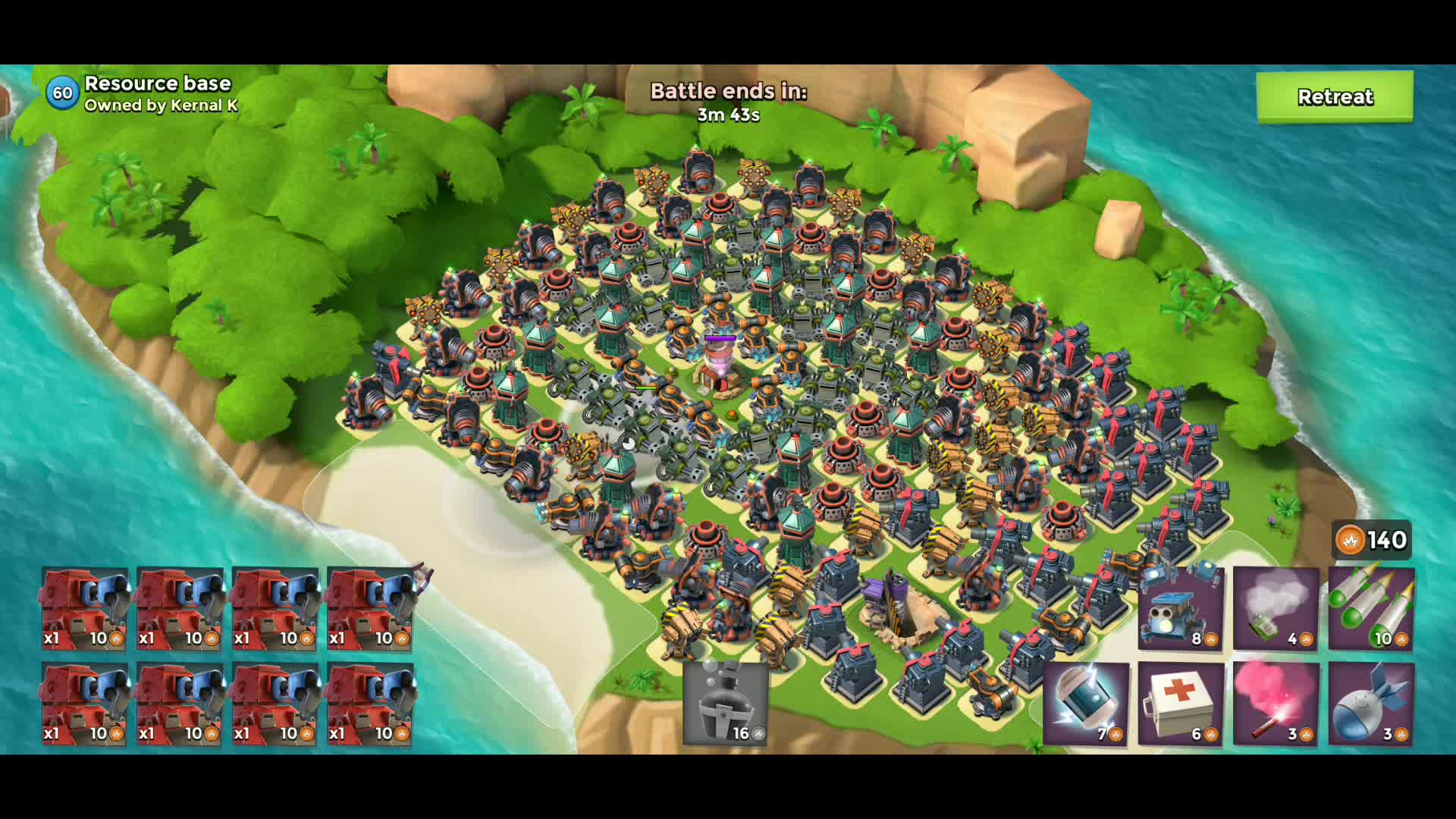 海岛奇兵(Boom Beach)列兵布利特单挑满级资源岛哔哩哔哩bilibili