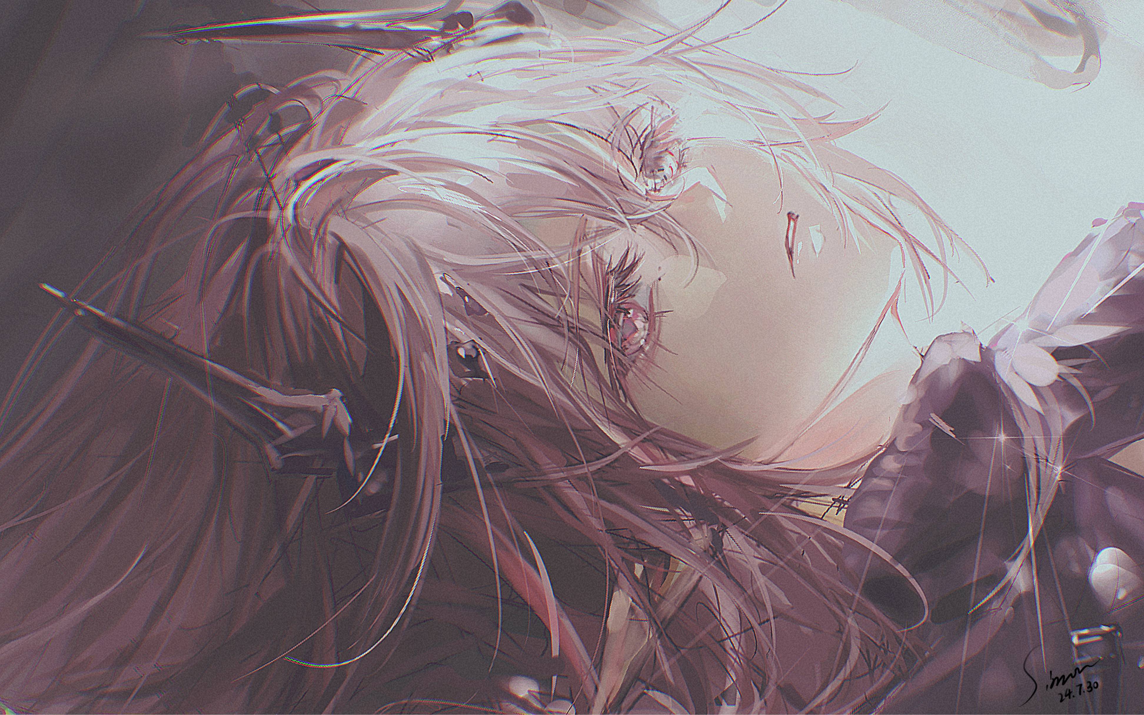 【特蕾西娅】易碎的,淡粉色,梦境/绘画过程