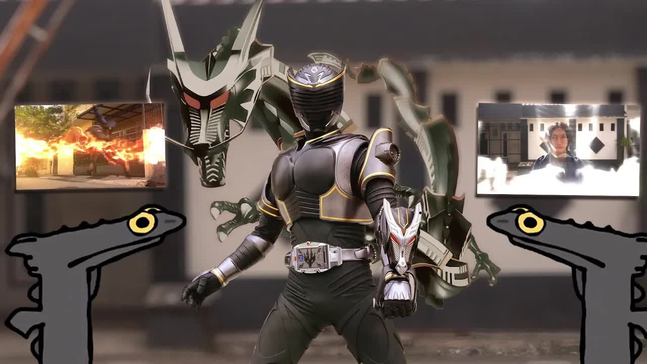 【特摄】假面骑士龙骑 外网cos 印尼版 龙骑 vs 龙牙 不一样的战斗