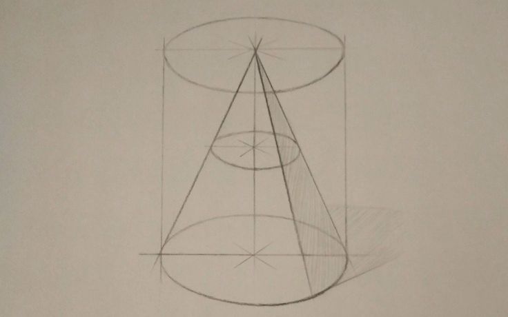 素描 几何体 圆锥体