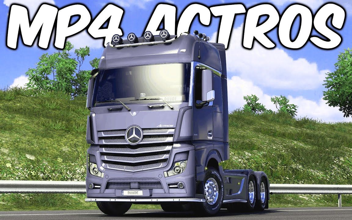 【youtube】欧卡2mod_schumi的梅赛德斯奔驰actros mp4 v3.1.