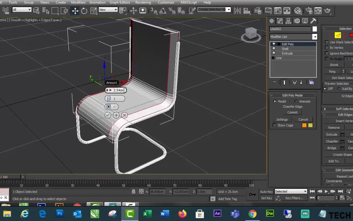 3DMax 教学:椅子建模 3DS Max 教程哔哩哔哩bilibili