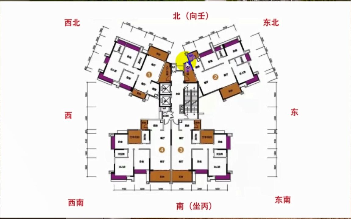 [图]户型分析实例：买房时碰到蝶形楼要怎样选择？