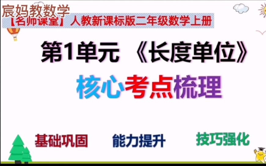 微课:核心考点梳理《长度单位》人教版数学二年级上册第一单元总复习哔哩哔哩bilibili