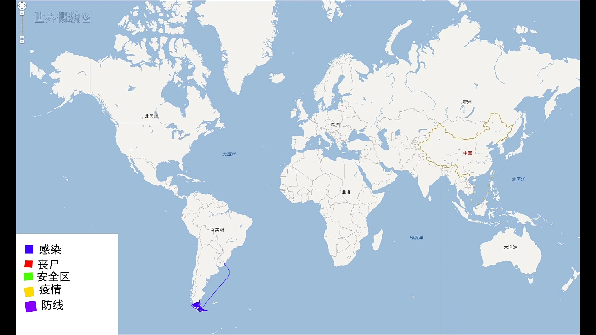 [图]丧尸感染病毒地图（一）