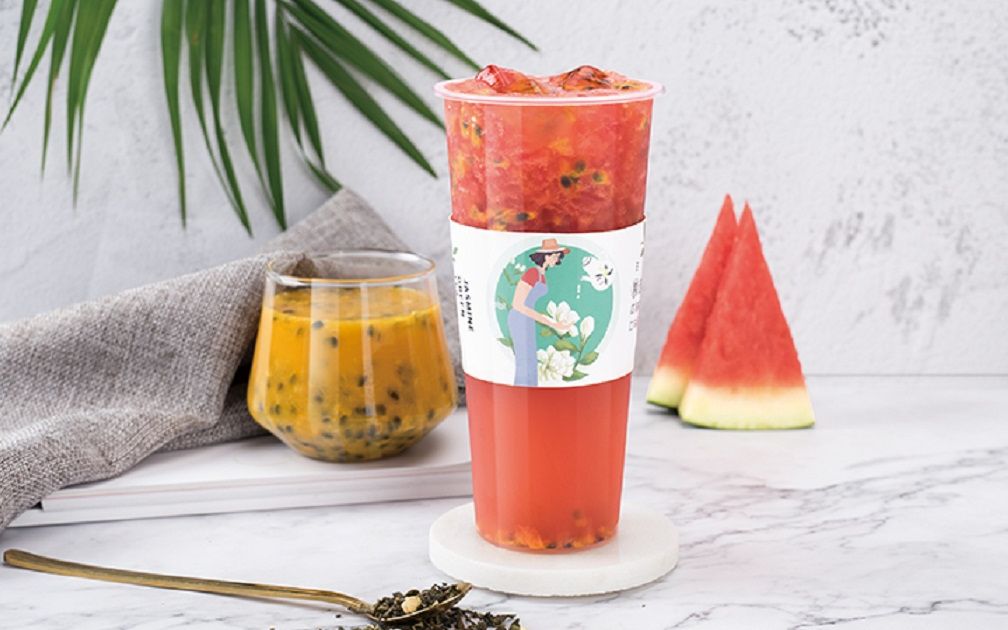 网红自制水果茶教程多肉西瓜百香的做法