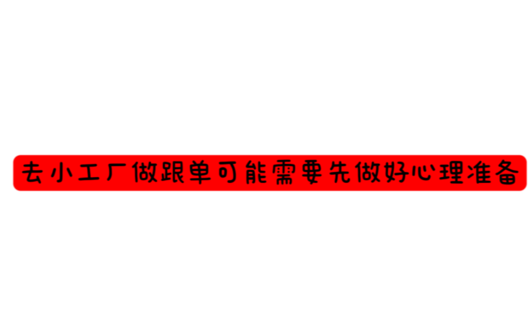 工贸一体小公司的外贸跟单过年前可能在做这些事哔哩哔哩bilibili