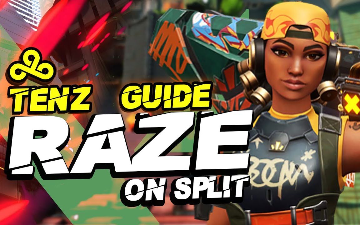 【c9无畏契约】valorant瓦罗兰特raze在split地图中的玩法丨cloud9