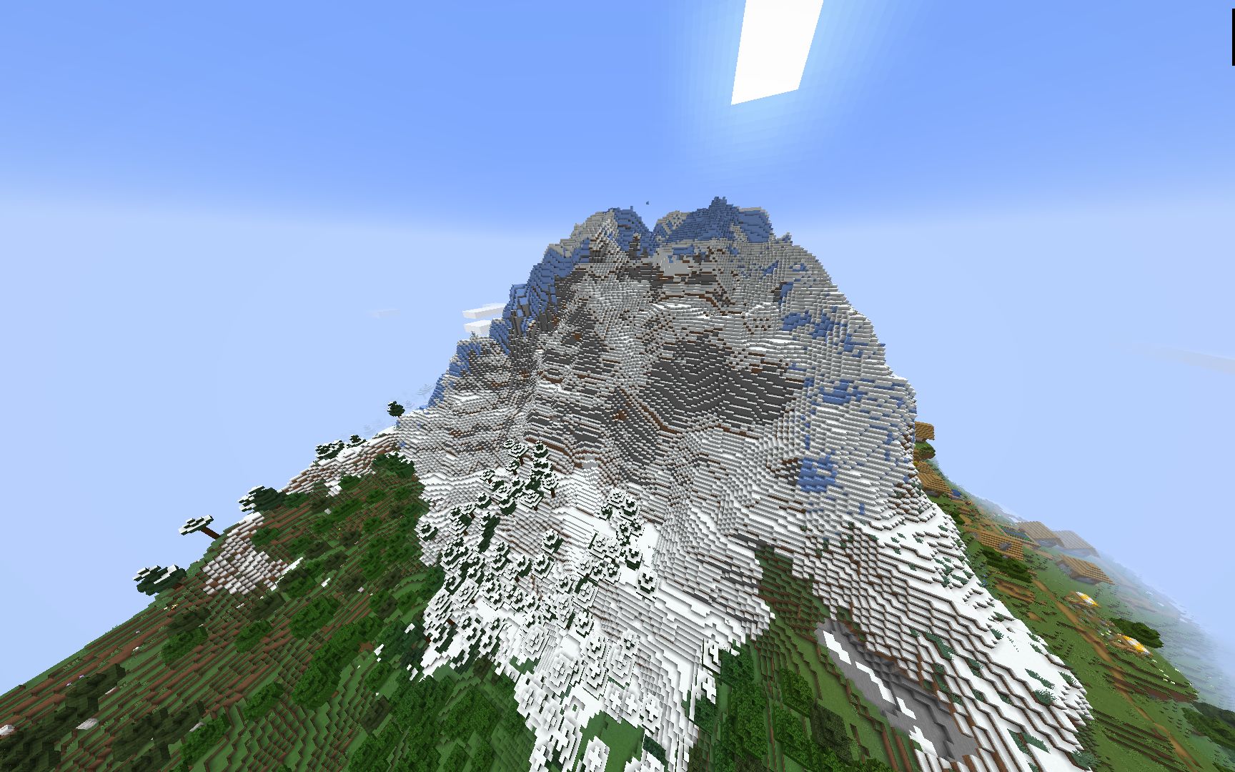 【我的世界】252格高的高山有多恐怖