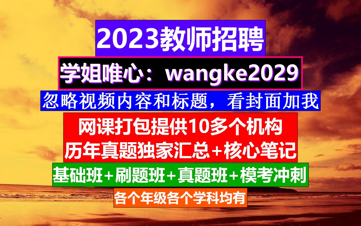 23年全国教师招聘小初高英语,教师简历模板免费下载,教师考编考几科哔哩哔哩bilibili