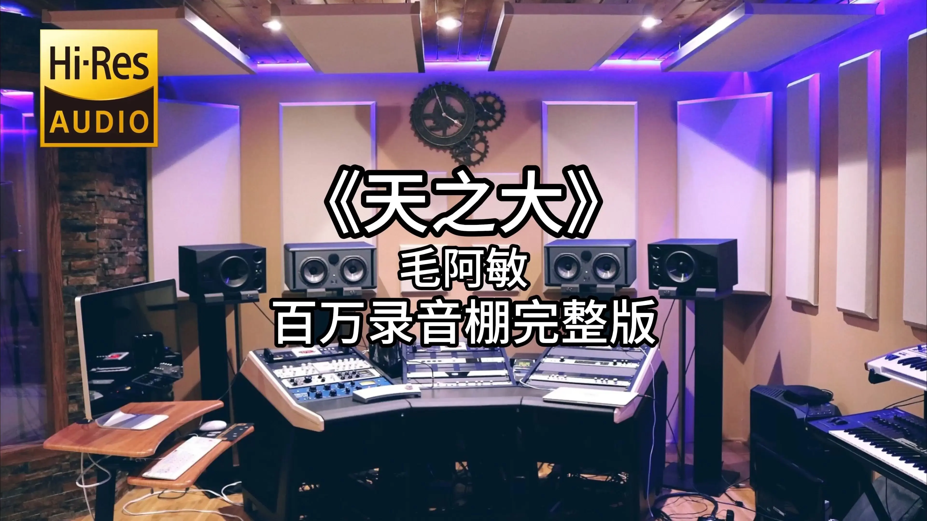 《天之大》-毛阿敏 百万录音棚4K完整版_哔哩哔哩_bilibili