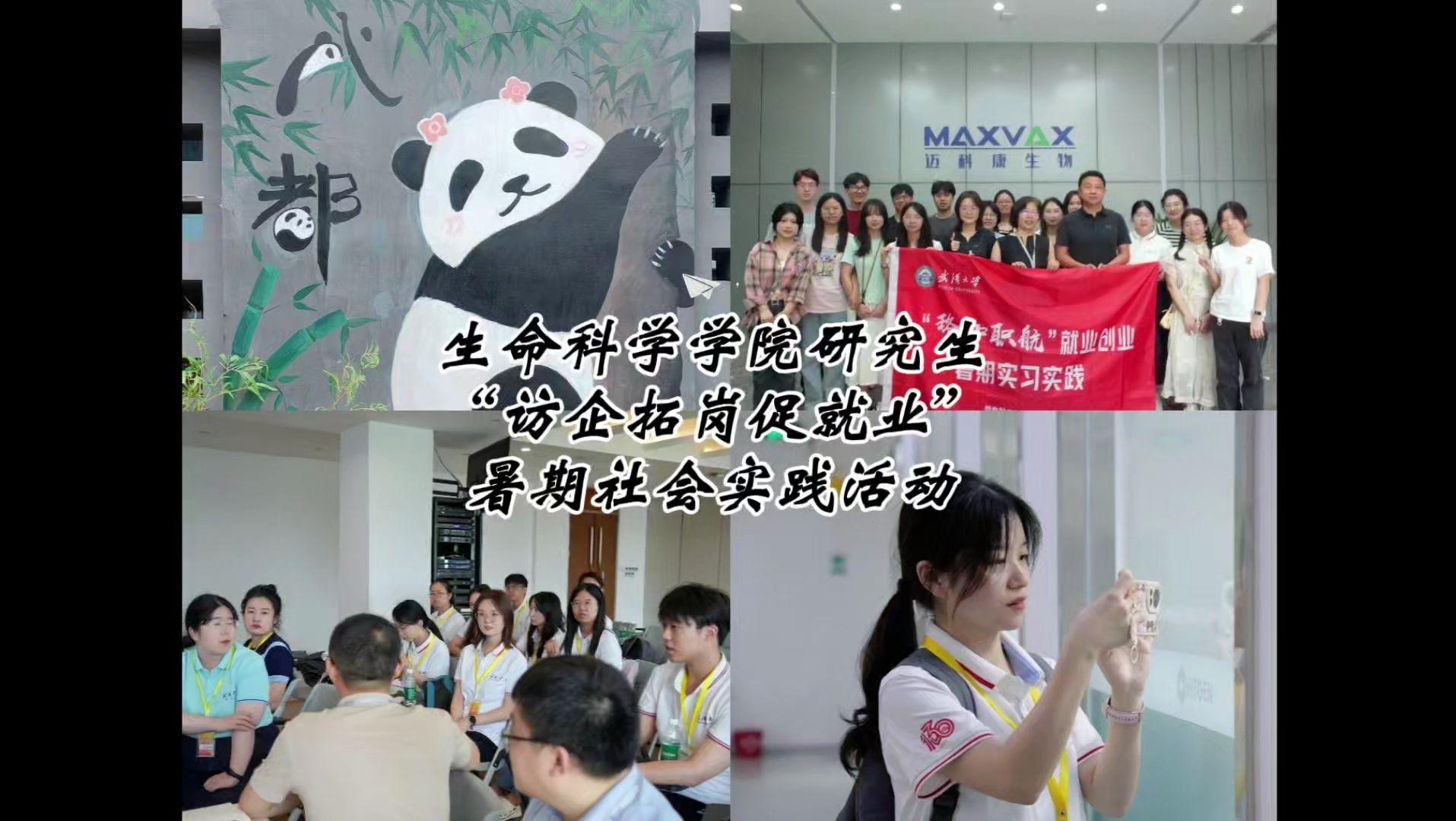 “访企拓岗,梦系成都”武汉大学生科院研究生暑期社会实践哔哩哔哩bilibili