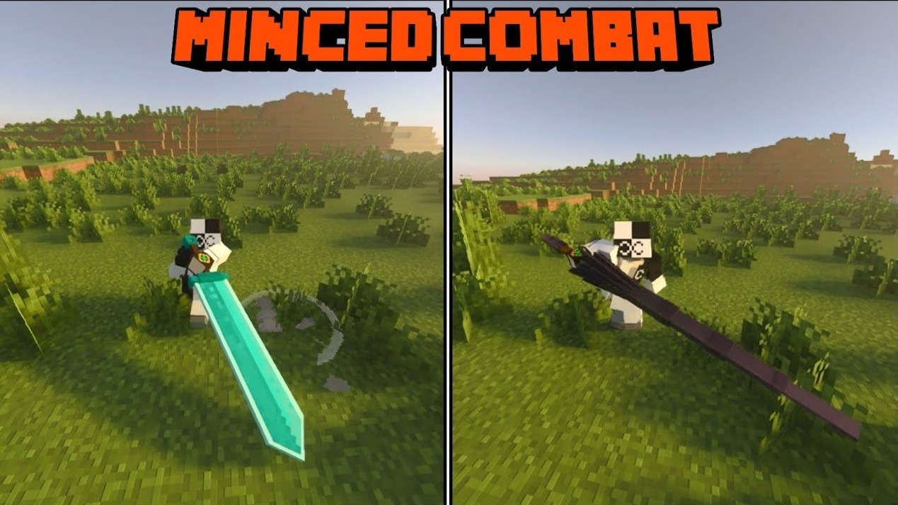 [1.21/汉化] 更好的战斗Minced Combat V0.9.5 动作优化 | 10+武器种类 | 原版生物增强 ☭ Minced ...