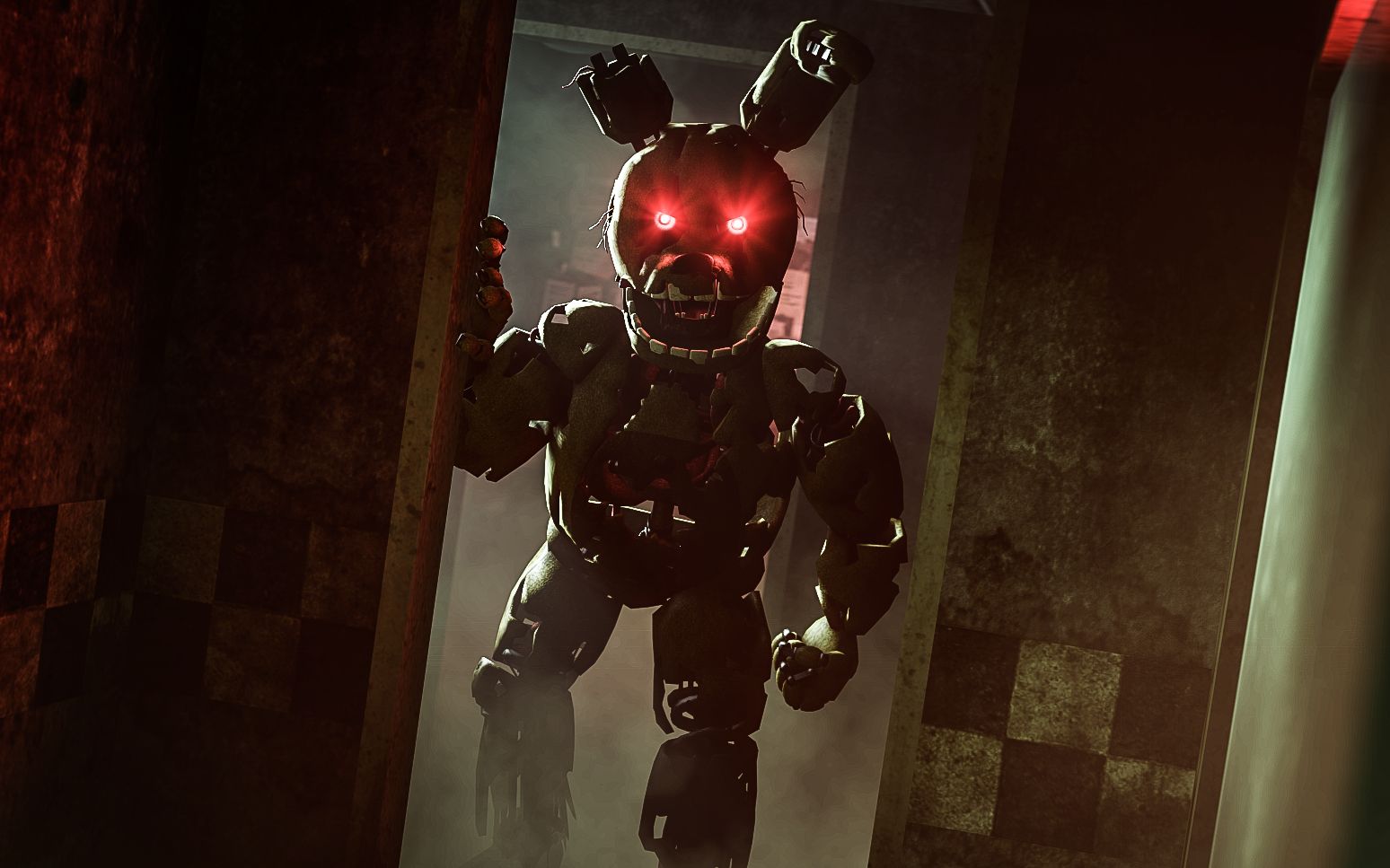 [FNAF 3 SFM] Springtrap 弹簧陷阱的声音 {David Near}_短片·手书·配音_动画_bilibili_哔哩哔哩
