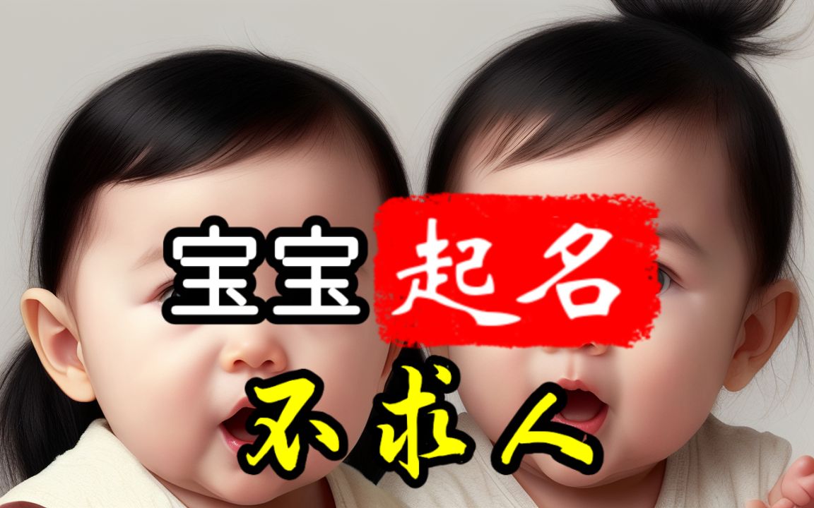 双胞胎宝宝起名如何选择古色古香的名字?哔哩哔哩bilibili