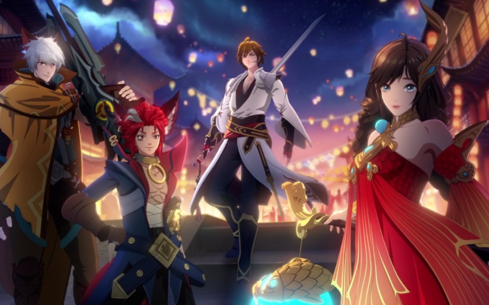 王者荣耀五周年登录界面cg动画【同心筑梦】