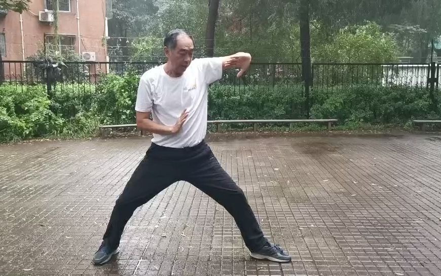 八卦掌13:桩功之单换掌