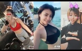 [图]【抖音】沟壑这么深！美女你的泳衣真大啊！质量真好！