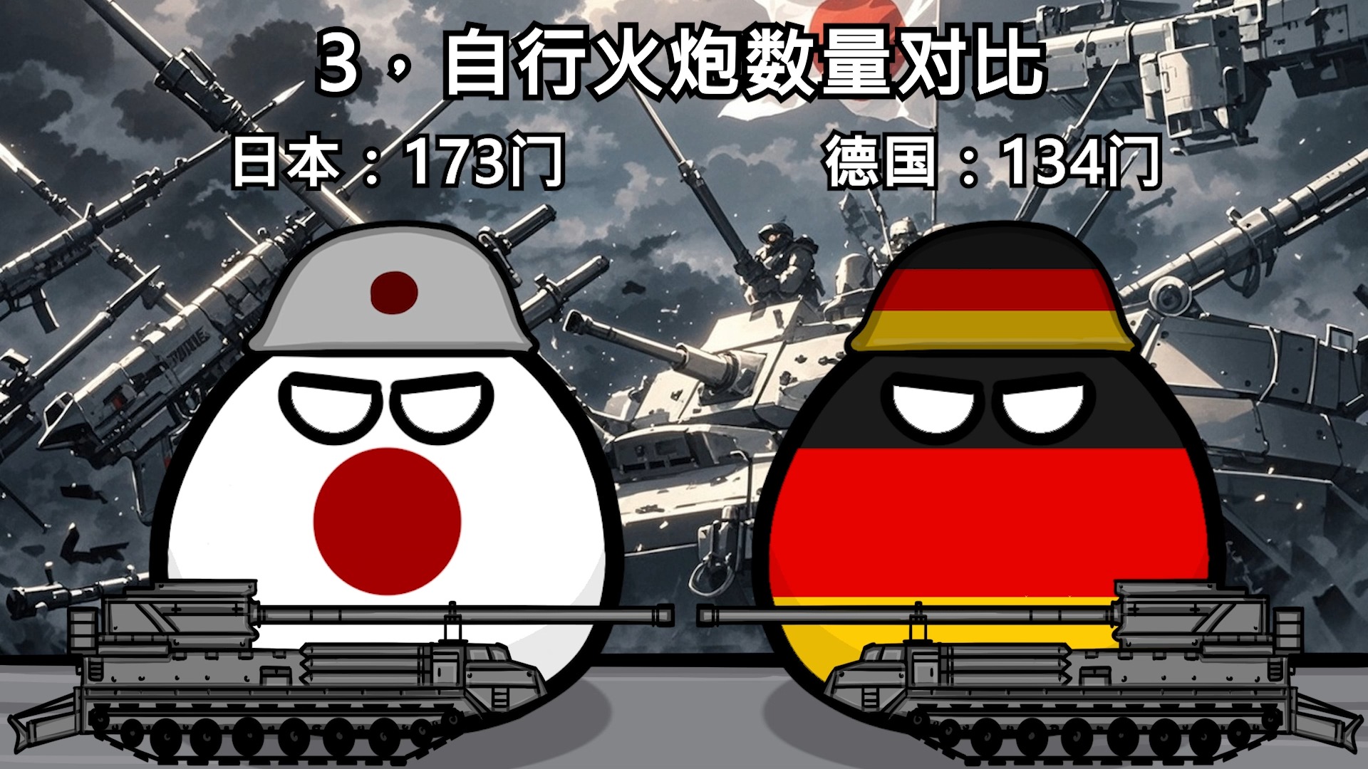 【波兰球】日本和德国军事实力对比-萌大叔波兰球科普-萌大叔波兰球科普-哔哩哔哩视频