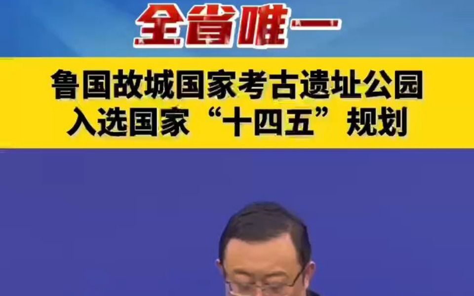 全省唯一!鲁国故城国家考古遗址公园入选国家“十四五”规划哔哩哔哩bilibili