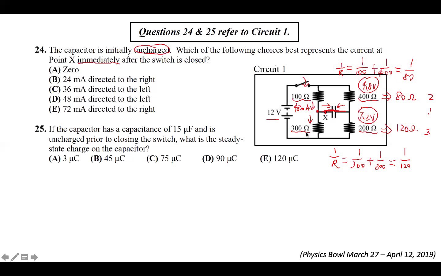 Physics Bowl 美国物理碗竞赛2019(24)(25)哔哩哔哩bilibili