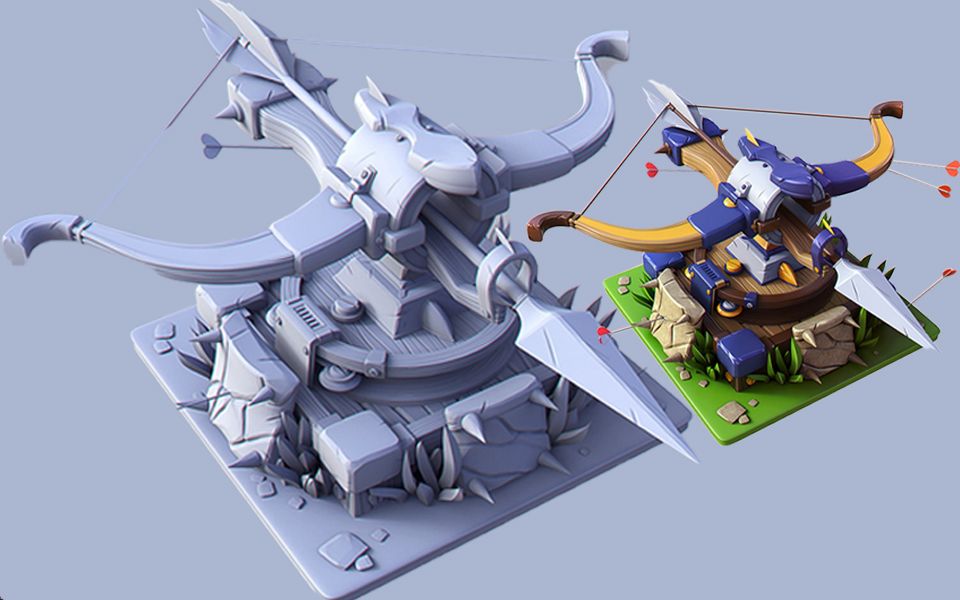 maya武器道具模型布线规范模型细节部分注意事项与处理方法下